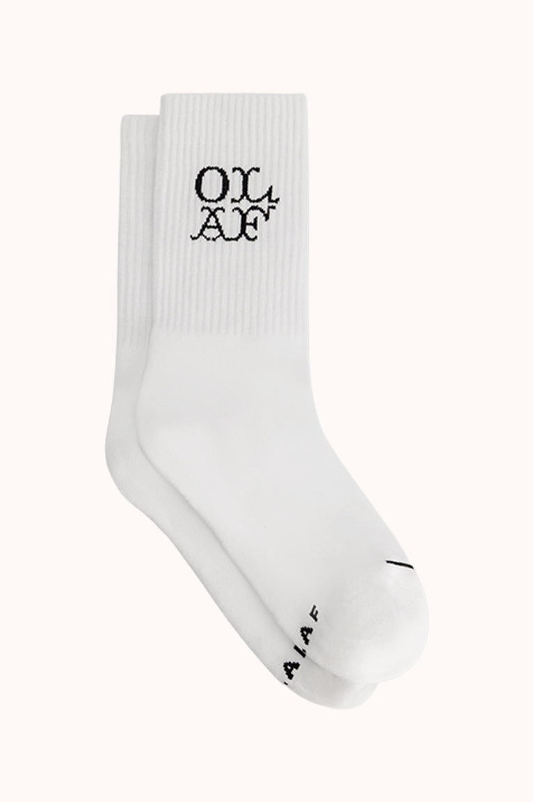 WESTERN LOGO SOCKS - Wit