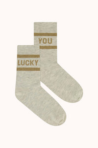 Lucky sparkle socks - Goud