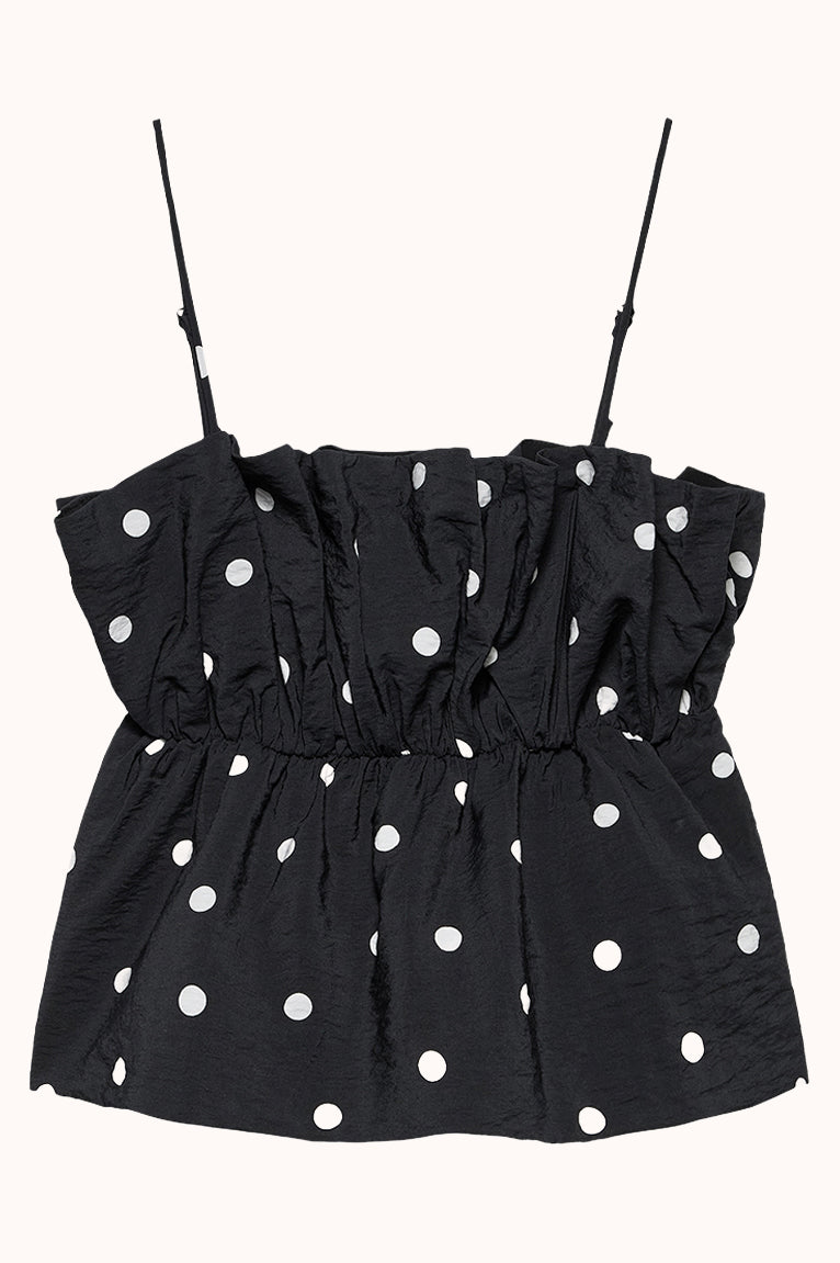 Dotted spaghetti top