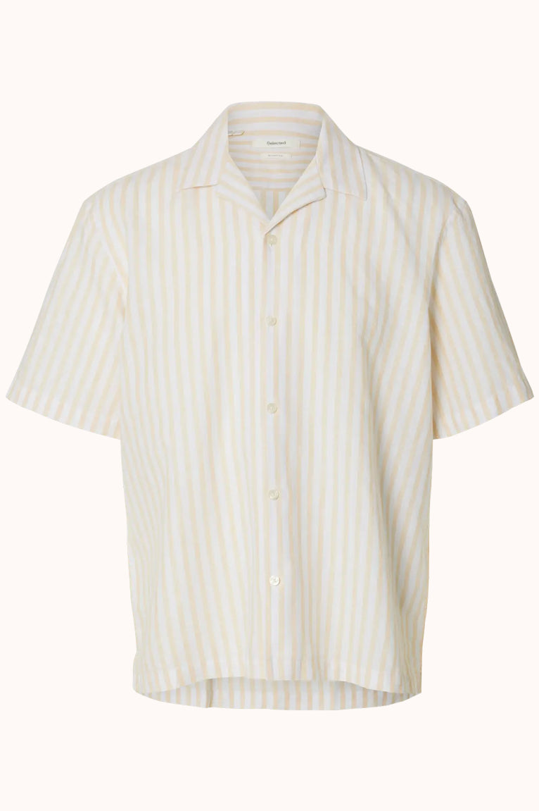 SLHRLXCLAY LINENBLEND SS SHIRT