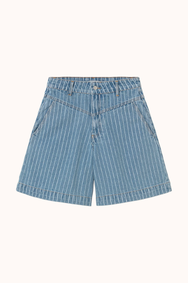Denim Striped Bermuda