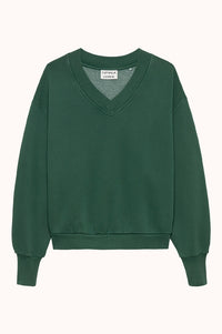 Sweater with Vneck - Pine Forest