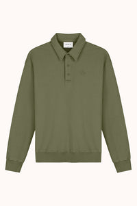 SIGNATURE OVERSIZED POLO - OLIVE NIGHT