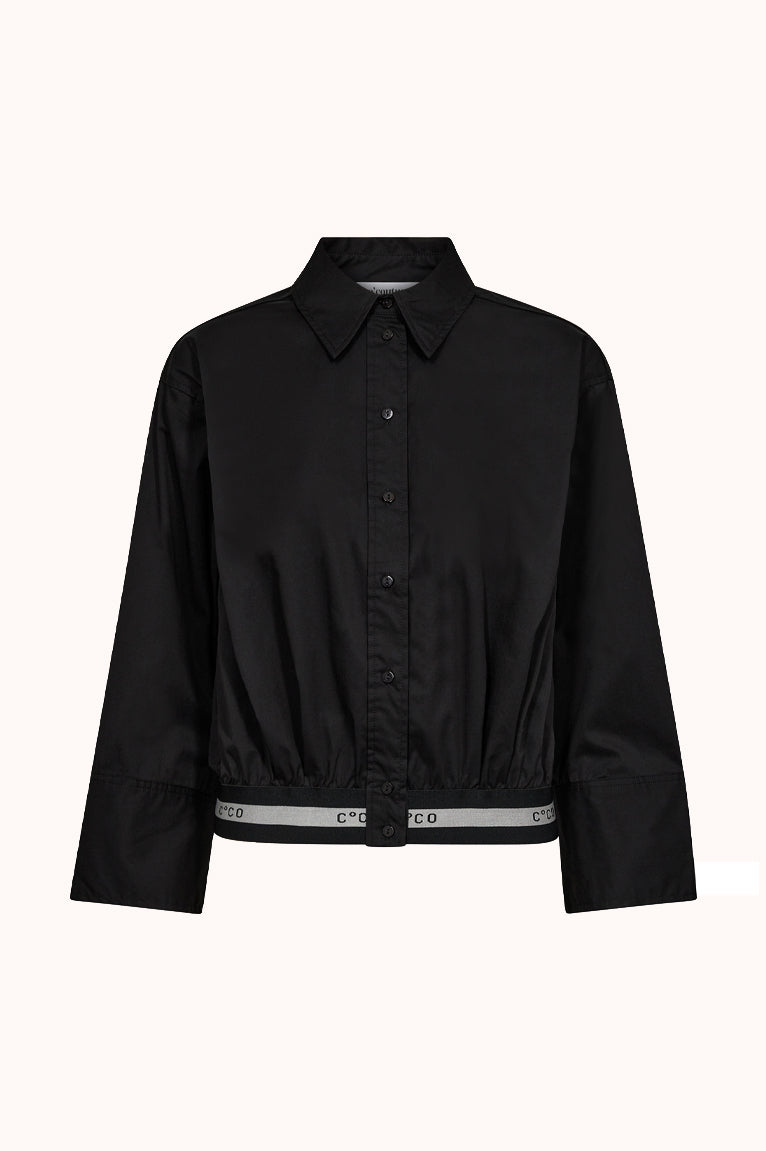 CottonCC crop shirt - Zwart