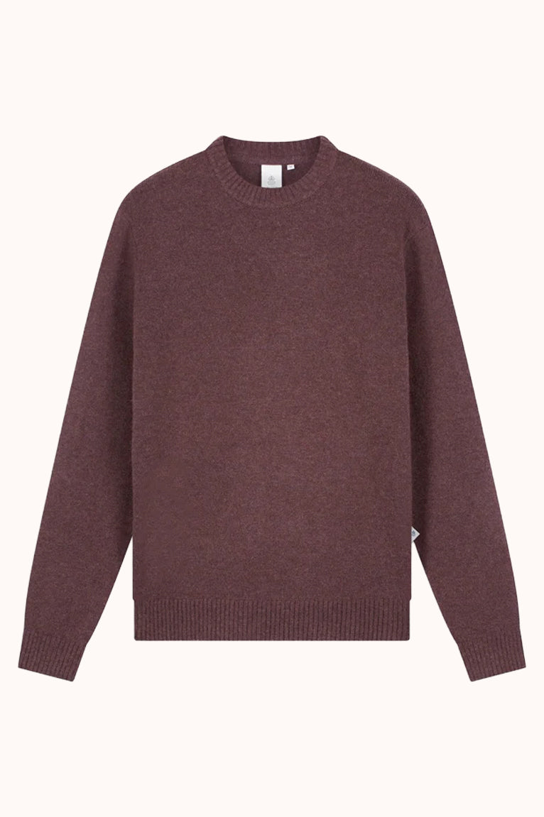 SYRINX KNITTED CREWNECK - HUCKLEBERRY