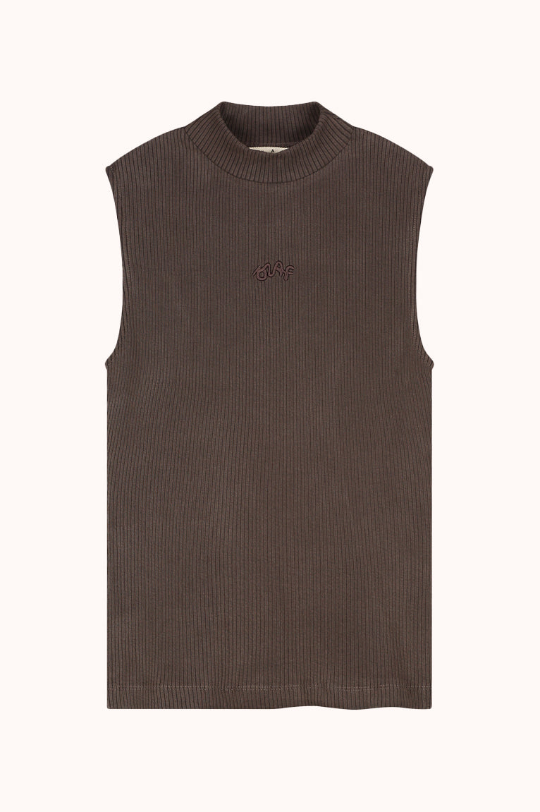 LOGO MOCK NECK TOP