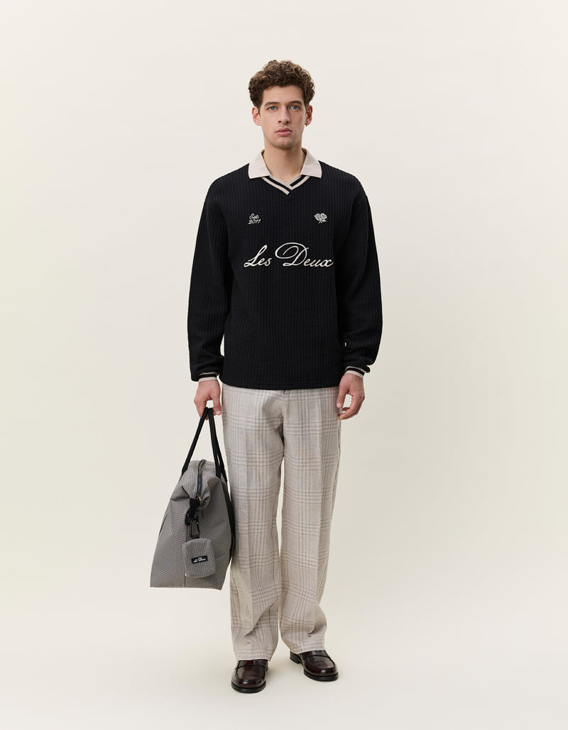 LS FOOTBALL JERSEY - Zwart