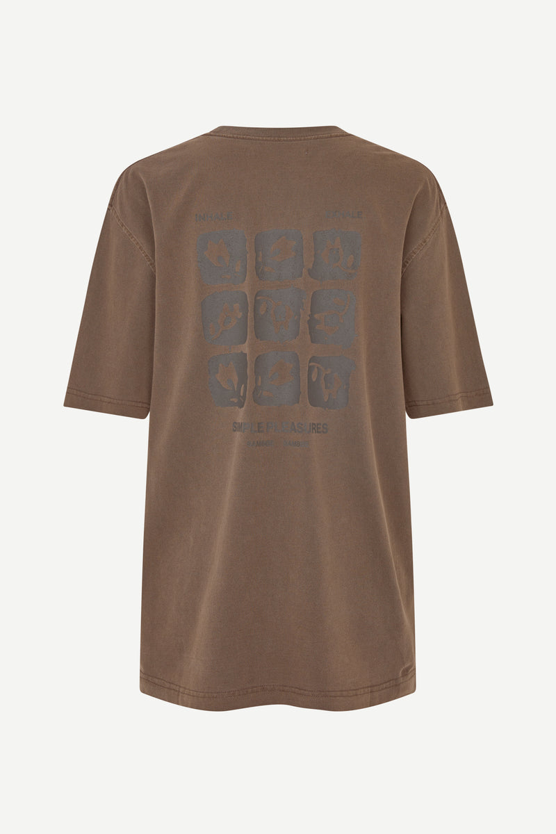 SACOHEN T-SHIRT - BROWN STAMP