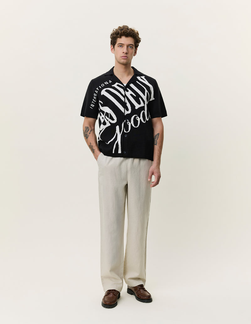 GOODS KNITTED SS - Zwart