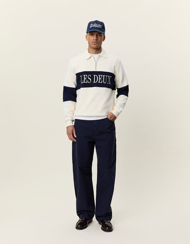Zipper Rugby Sweat - Ecru