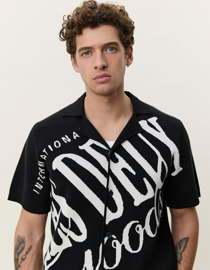GOODS KNITTED SS - Zwart