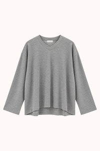 V-Neck T-Shirt - Grijs