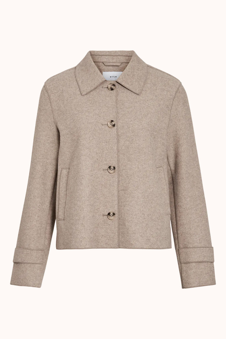 VIJUICE L/S SHORT JACKET - Bruin