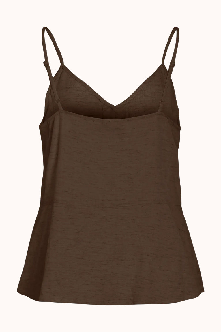 VIKETA SINGLET TOP - Slate black