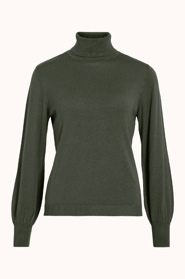 VIOTTA L/S ROLL NECK PULLOVER