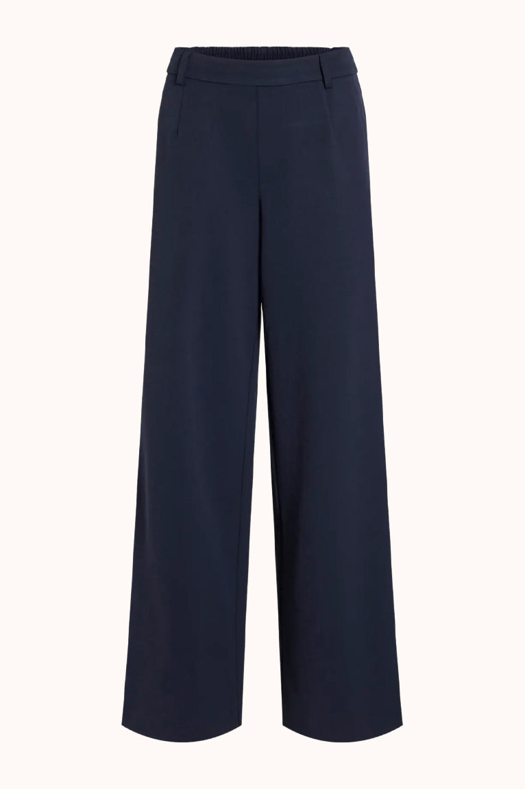 VIVARONE HW WIDE PANT - Blauw