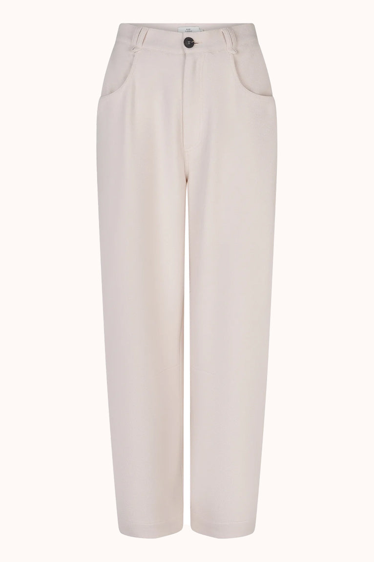 Pieke barrel broek off white