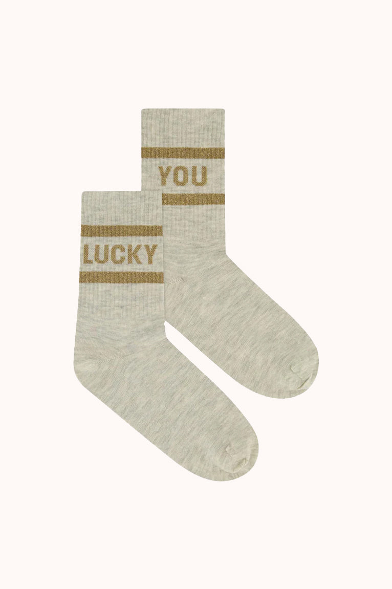 Lucky sparkle socks _ Gold