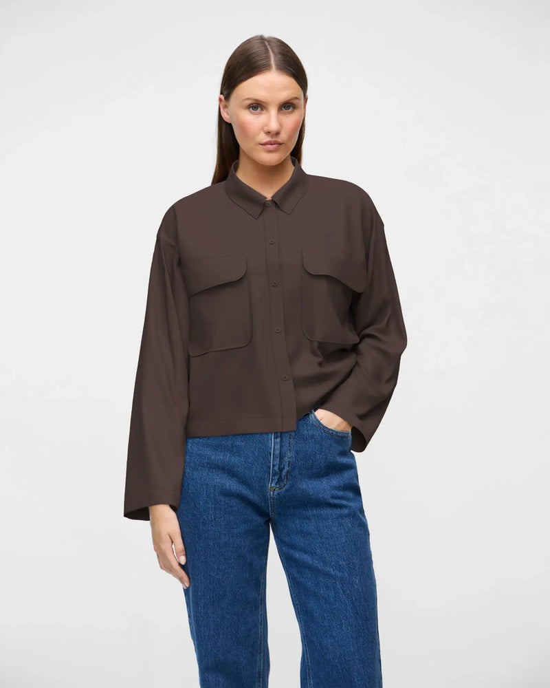 VIREYANI L/S SHIRT - Bruin