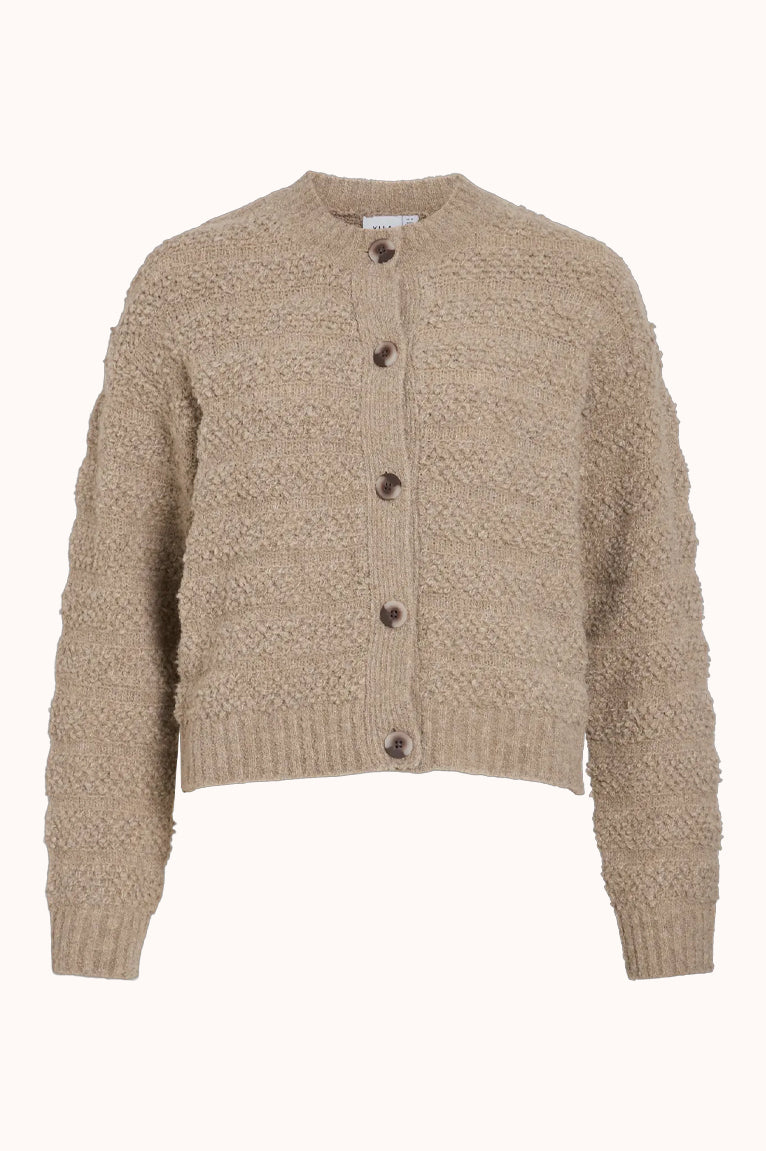 VITILLIA O-NECK L/S KNIT CARDIGAN