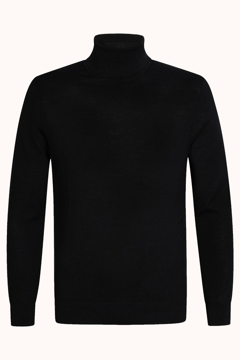 PULLOVER ROLL NECK BLACK