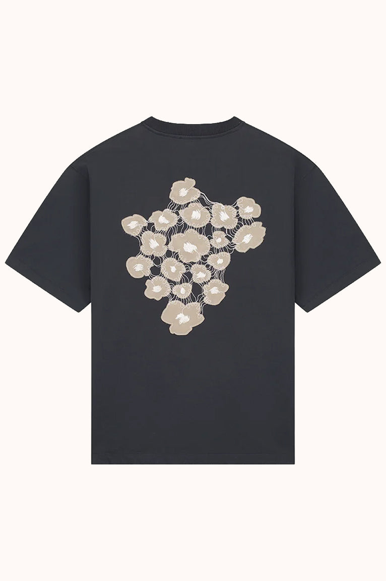 August Dry Jersey OE Tee in Pirate Black